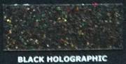 Brokat Metal Flake Holographic Black 50g (L) 400µm