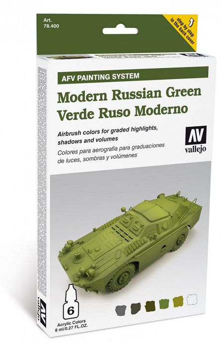 Farby Vallejo Zestaw 78408 Modern Russian Green