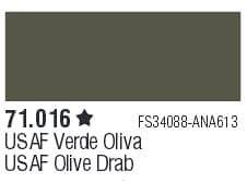 Farba Vallejo Model Air 71016 USAF olive Drab 17ml