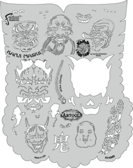 Sablon Artool Kanji Master „Kanji Masks“