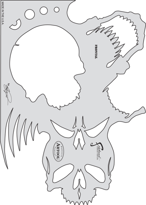 Szablon Skullmaster „The Frontal“