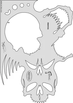 Szablon Skullmaster „The Frontal“