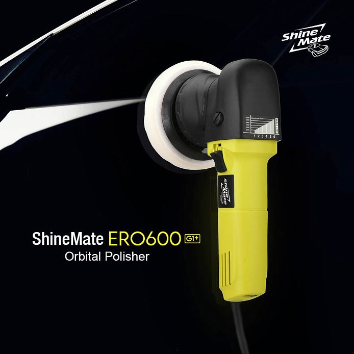 ShineMate Polerka dual action ERO600, Talerz 123 m skok 9mm