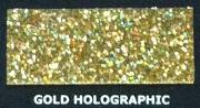Brokat Metal Flake Holographic Gold 50g (L) 400µm