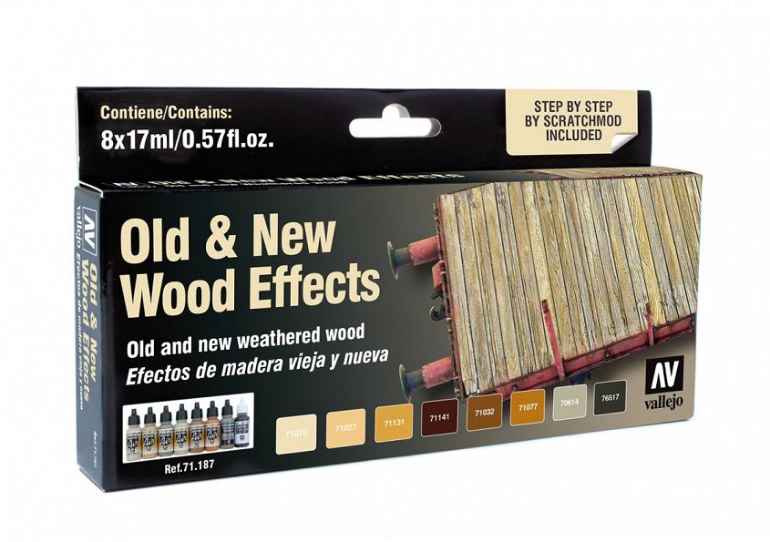 Farby Vallejo Zestaw 71187 Old and New Wood Effects