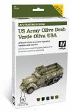 Farby Vallejo Zestaw 78402 US Army Olive Drab