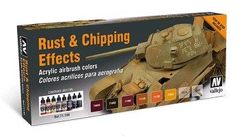 Farby Vallejo Zestaw 71186 Rust & Chipping Effects