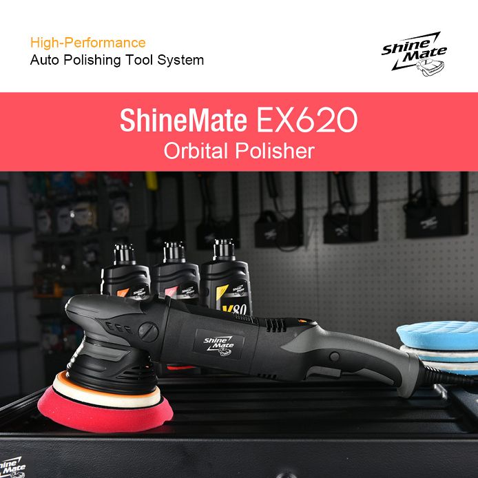 ShineMate Polerka dual action EX620-5/15, Skok 15 mm Talerz 123 mm