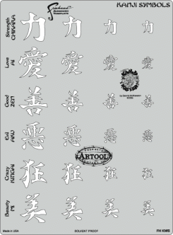 Sablon Artool Kanji Master „Kanji Symbols“