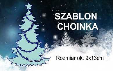 Szablon Zimowy Choinka