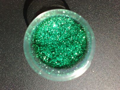 Brokat Metal Flake Opaque Emerald Green (L) 400µm