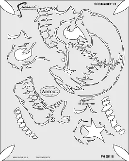 Sablon Artool The Return of Skullmaster „Screamin' II“