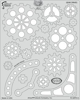 Sablon Artool Steampunk Fx „Gear Drives“