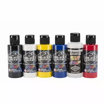 Farby Wicked zestaw W101 podstawowy 6x60ml