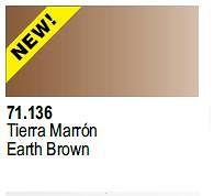 Farba Vallejo Model Air 71136 Earth Brown 17ml