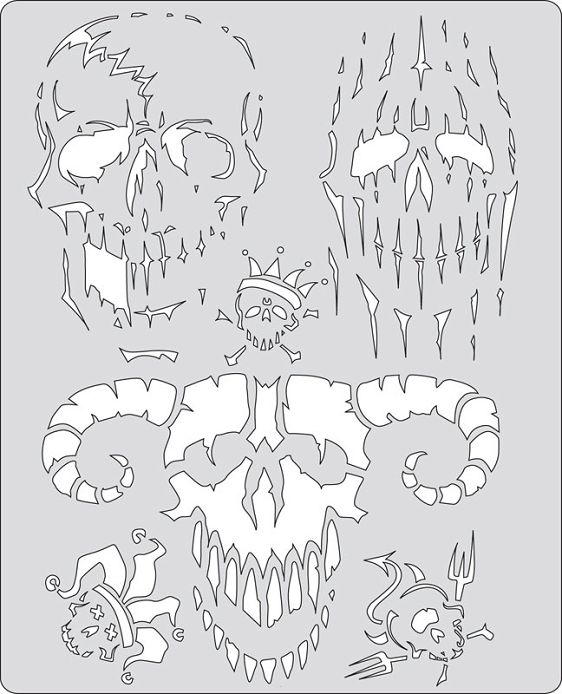 Curse of Skullmaster Schablone „Evil-Horde“