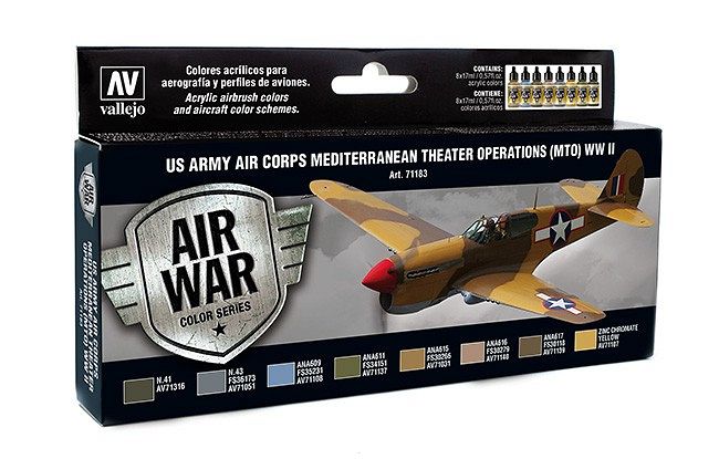 Farby Vallejo Zestaw 71183 US Army Air Corps Colors (MTO) WWII