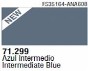 Farba Vallejo Model Air 71299 Intermediate Blue 17ml